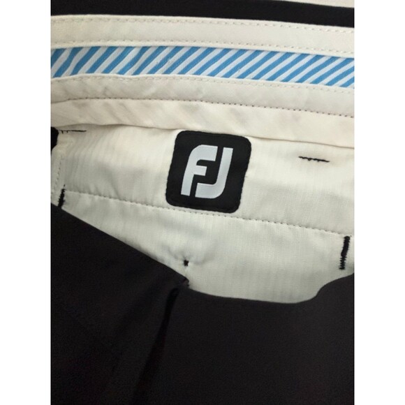 FJ FOOTJOY Black Flat Front Performance Stretch Golf‎ Pants Khakis Size 34x32 - Picture 6 of 10